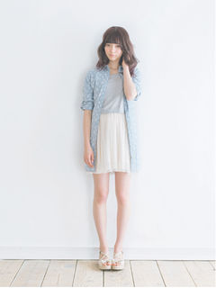 【宮崎あおいCM着用】RosaLIBERTYプリントシャツワンピース