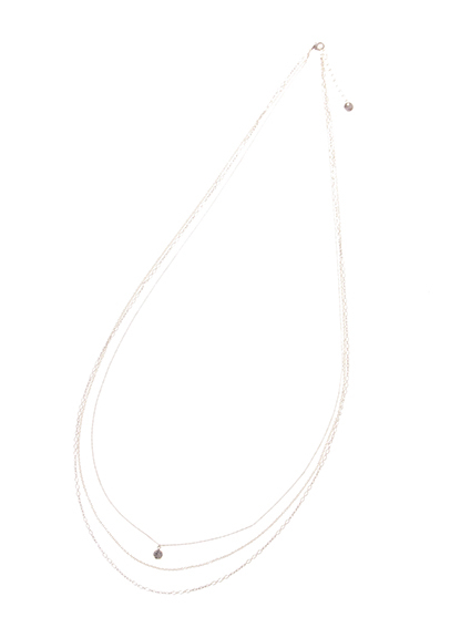 チェーン3連ネックレス