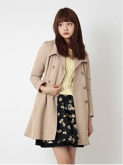 フィット&フレアートレンチコート
