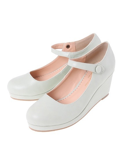 ストラップウエッジシューズ