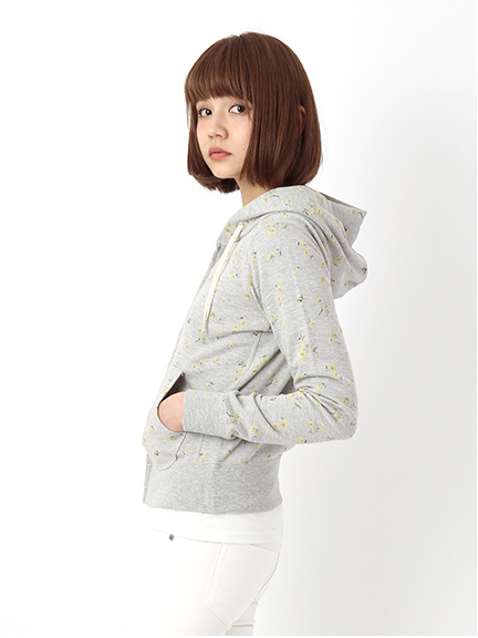 earth surf&ecology【パーカーパーカー!】軽量パーカー花柄