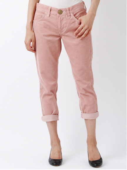 【70%OFF】earth Lee コーデュロイテーパードパンツ