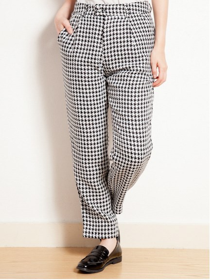 千鳥柄タッグパンツ