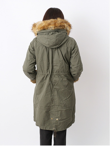 【宮崎あおい着用】エコファーモッズコート｜earth music&ecology