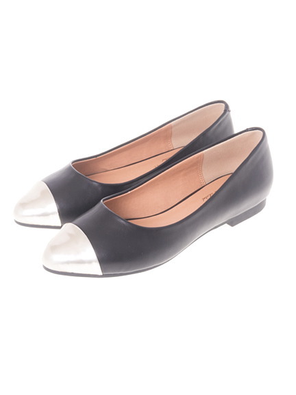 【70%OFF】earth music&ecology メタリックトゥパンプス