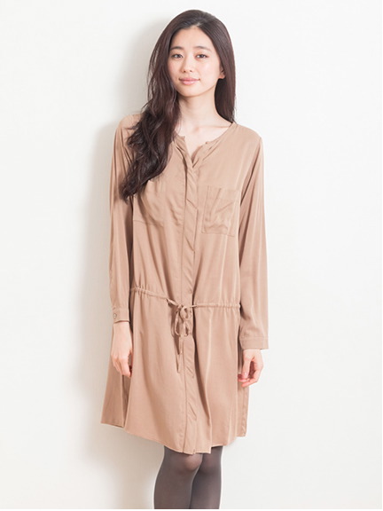 〈サイズコンシェルジュ〉スキッパーフウワンピース