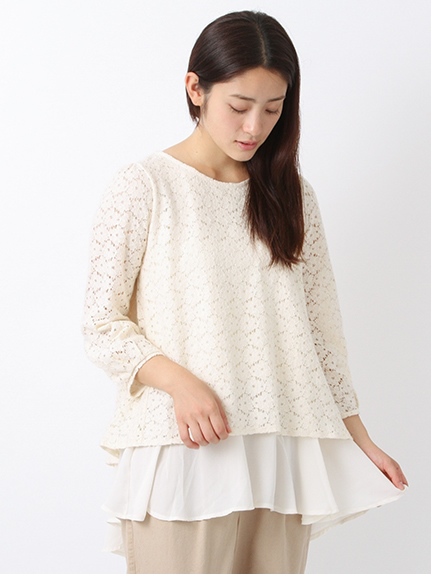 レースドッキングチュニック