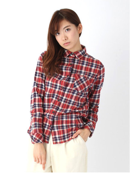 ネルチェックシャツ