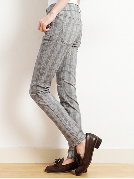 アース 【スキスキスキニー】パターンスキニーパンツ(柄)