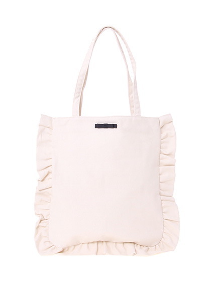 【ピンクリボン対象商品】E hyphen world gallery BonBonフリルトートバッグ