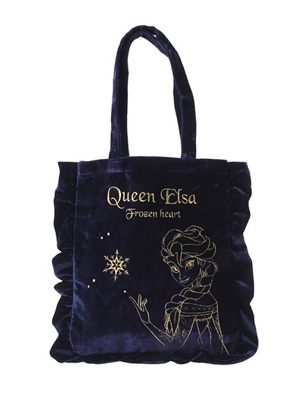 アナと雪の女王(elsa)★earthベロアバッグ