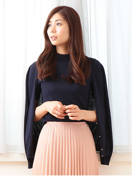 earth【BAILA4月号掲載】アンサンブルニットカーディガン