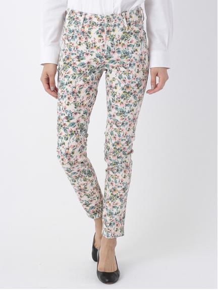 柄プリントスキニーパンツ