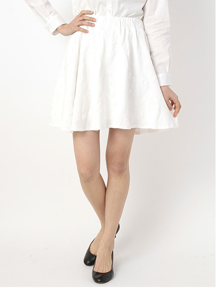 フラワーモコプリントフレアスカート