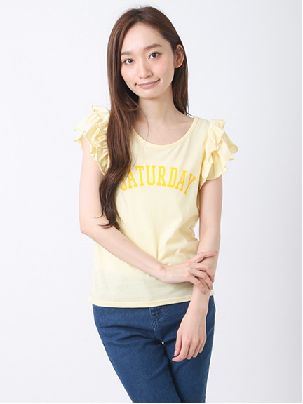 SUNDAY フリルTシャツ