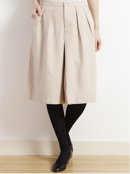 ミディワイドキュロットパンツ
