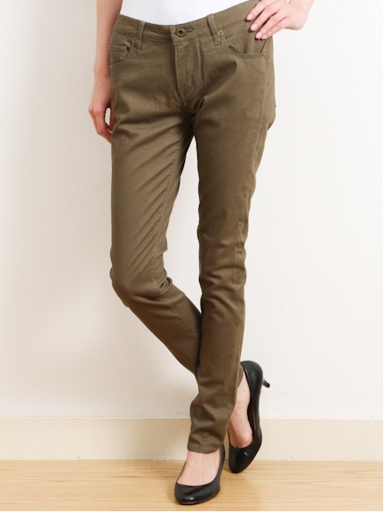 カラースキニーパンツ