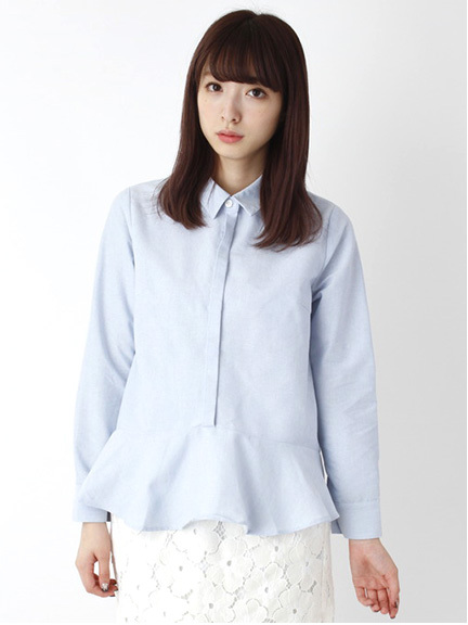 ペプラムシャツ