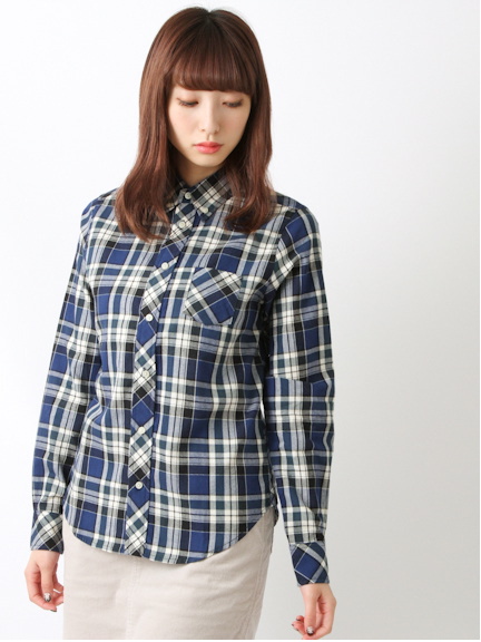 ツイルチェックシャツ