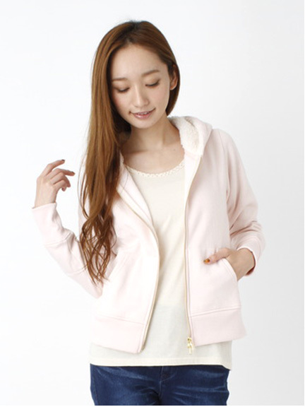 シープボア付ベーシックパーカー