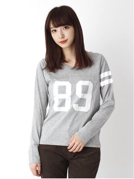 フットボール長袖Tシャツ