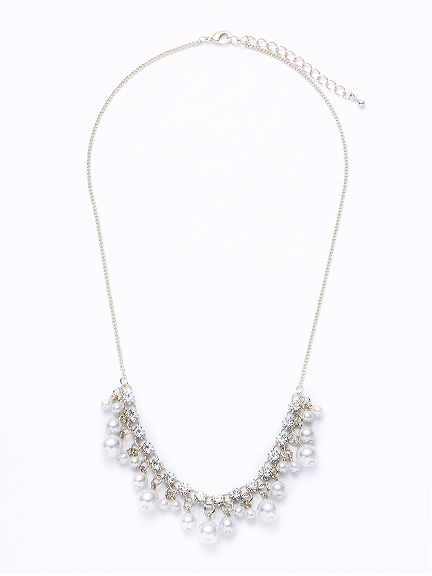 ・ビジューパールネックレス