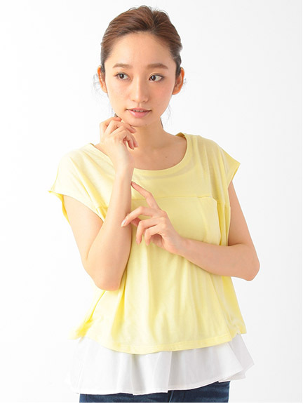 E hyphen world gallery インナーセットドルマンプルオーバー