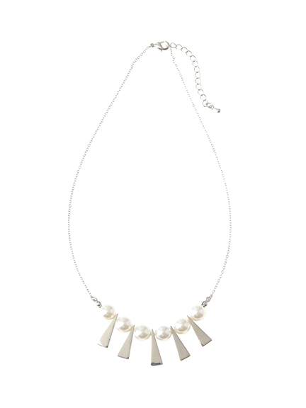 トライアングル&パールネックレス