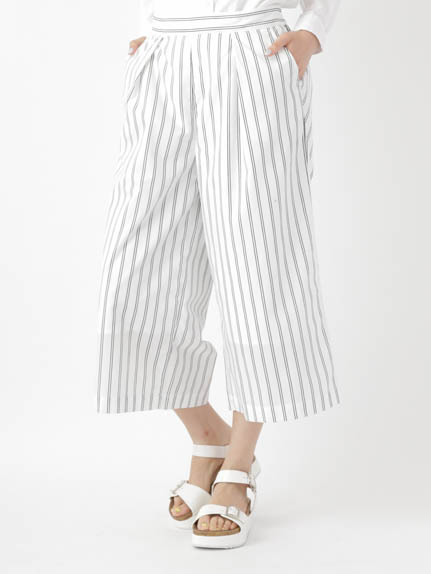 ・ストライプワイドパンツ