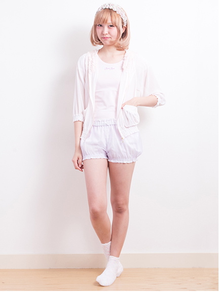 Chiffon Frill Blouson アースミュージック&エコロジー
