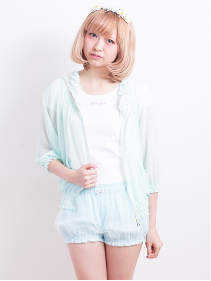 Chiffon Frill Blouson アースミュージック&エコロジー