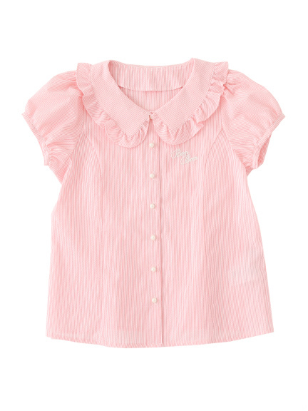 Candy Stripe Puff Blouse