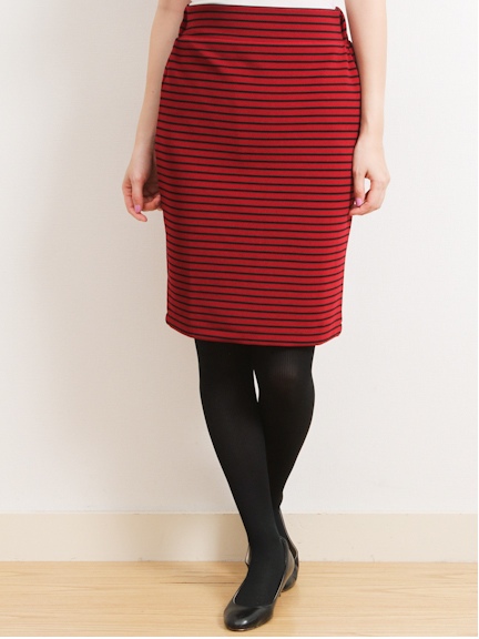 リップルボーダータイトスカート