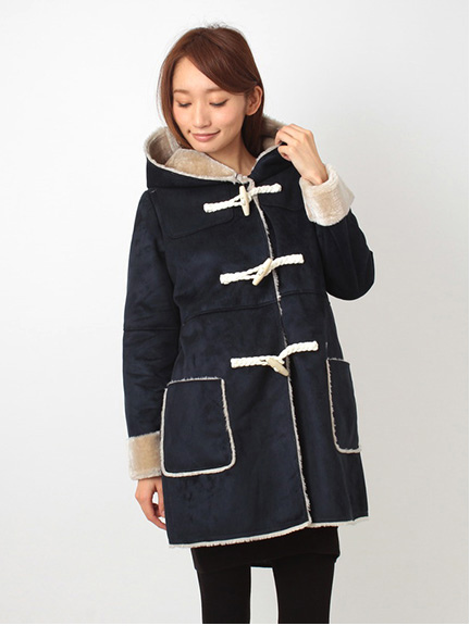 フェイクムートン ダッフルコート