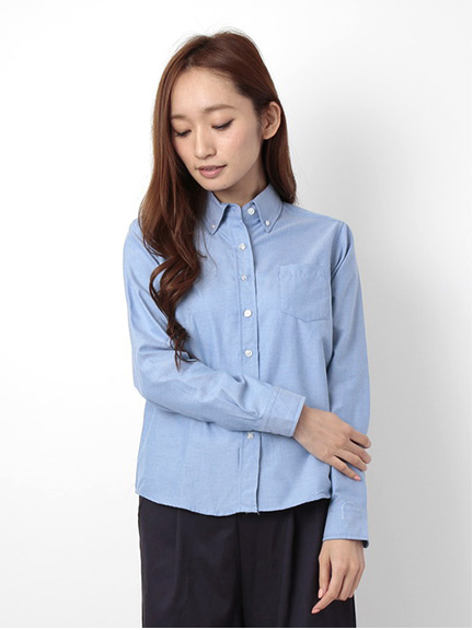 ・オックスフォード 長袖ボタンダウンシャツ