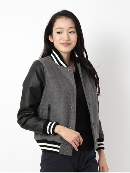 ・フェイクメルトン 中綿キルトスタジャン