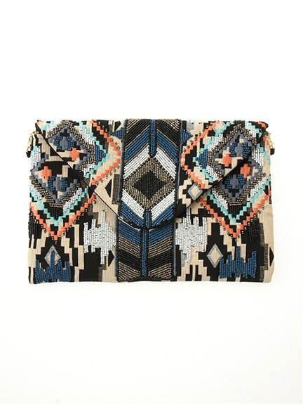 hope ビーズクラッチバッグ