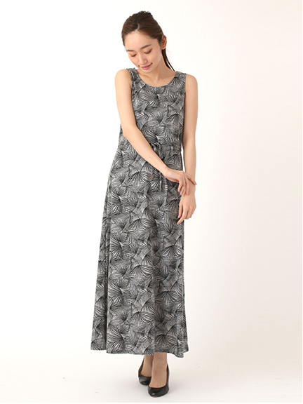 SEVENDAYS=SUNDAY 葉柄天竺 タンクワンピース