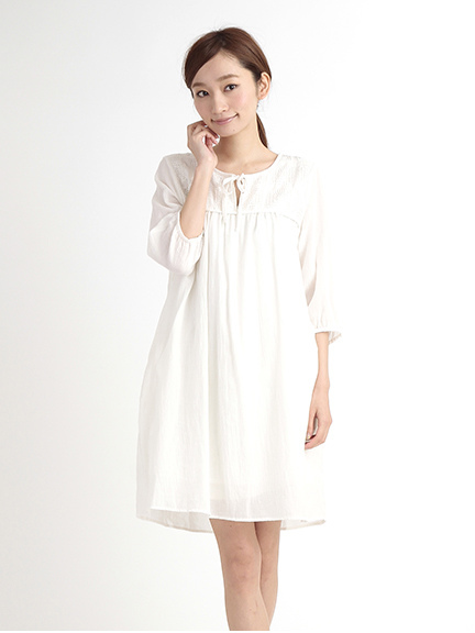 【Special Price】Nハンド風スクエア刺繍ワンピース