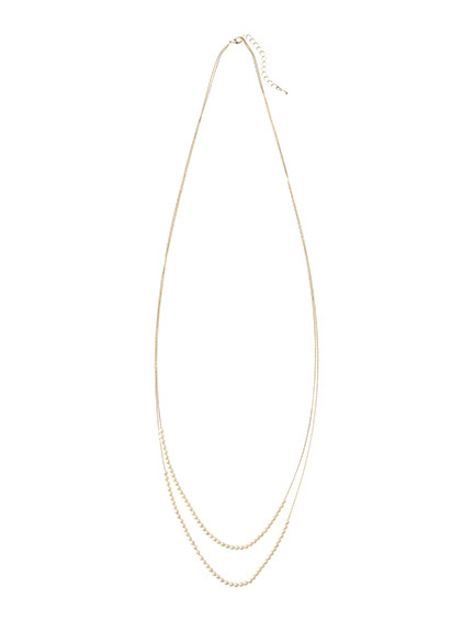 ロングパールネックレス