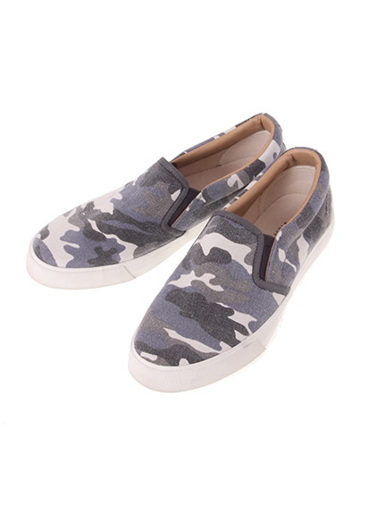 柄スリッポンシューズ