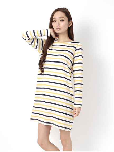 【Special Price】Uベーシックボーダー長袖ワンピース
