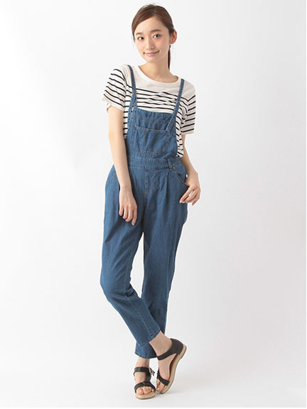 ・Bデニムペンシルサロペット