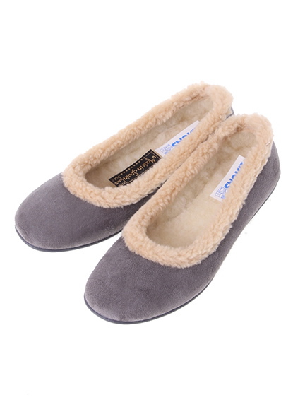 DICAS ファートリムフラットシューズ