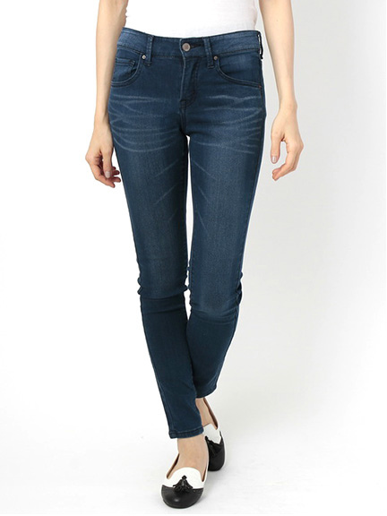 ・裏起毛スキニーデニムパンツ