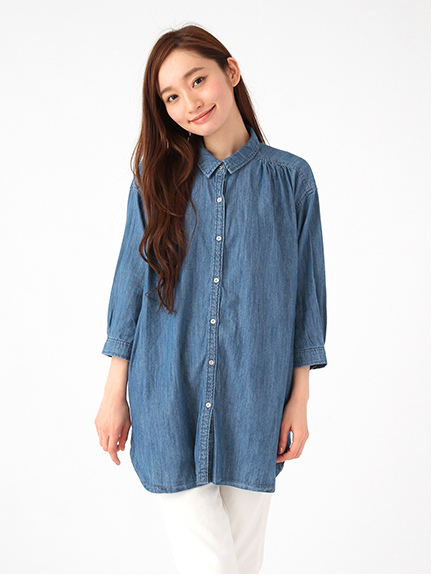 ・Aデニムシャツチュニック