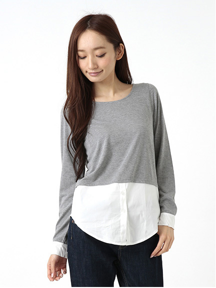 Green Parks 布帛切替ロンT