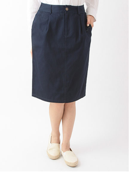 Green Parks Uタックひざ下タイトめスカート