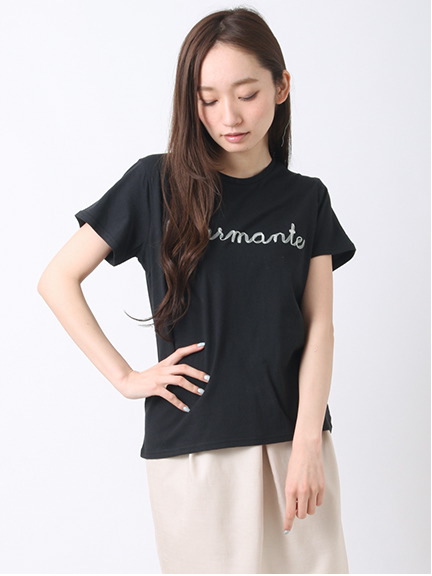 ・ロゴ刺繍Tee