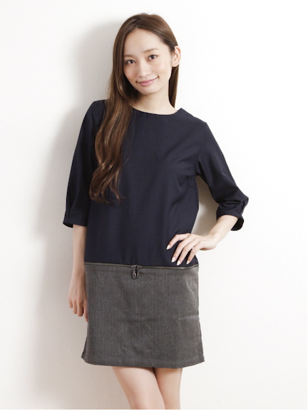 3way Zipワンピース